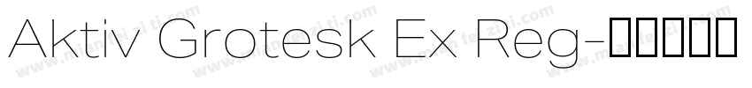 Aktiv Grotesk Ex Reg字体转换
